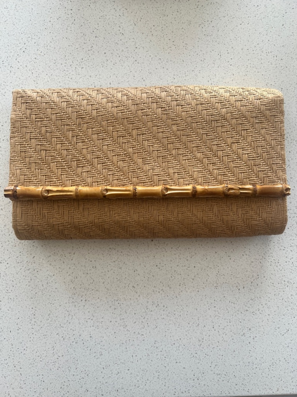 H&M Straw and Bamboo Clutch